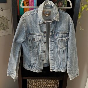 Levi's blue denim jacket with red tab